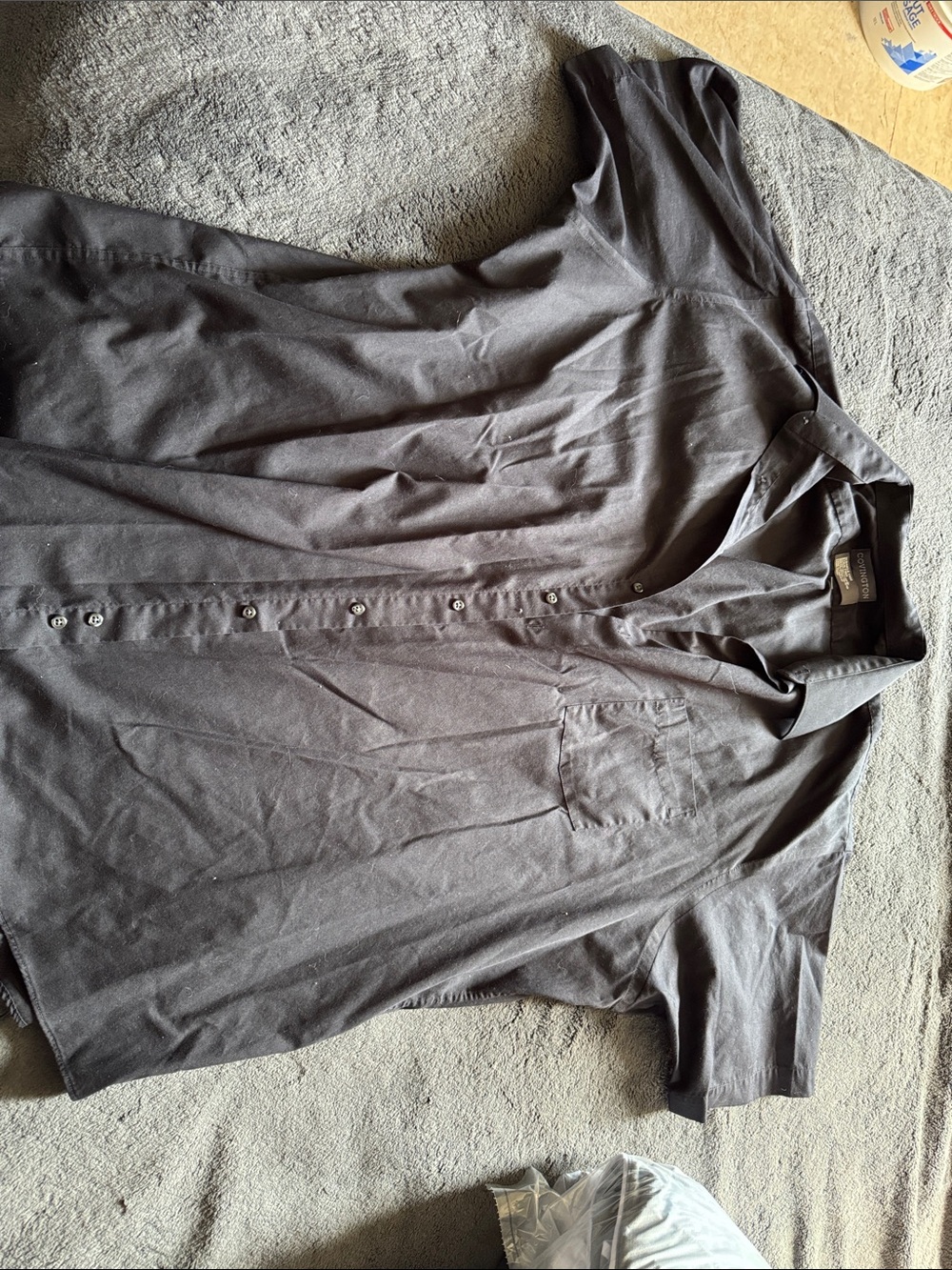 Covington Black Short-Sleeve Shirt Jacket